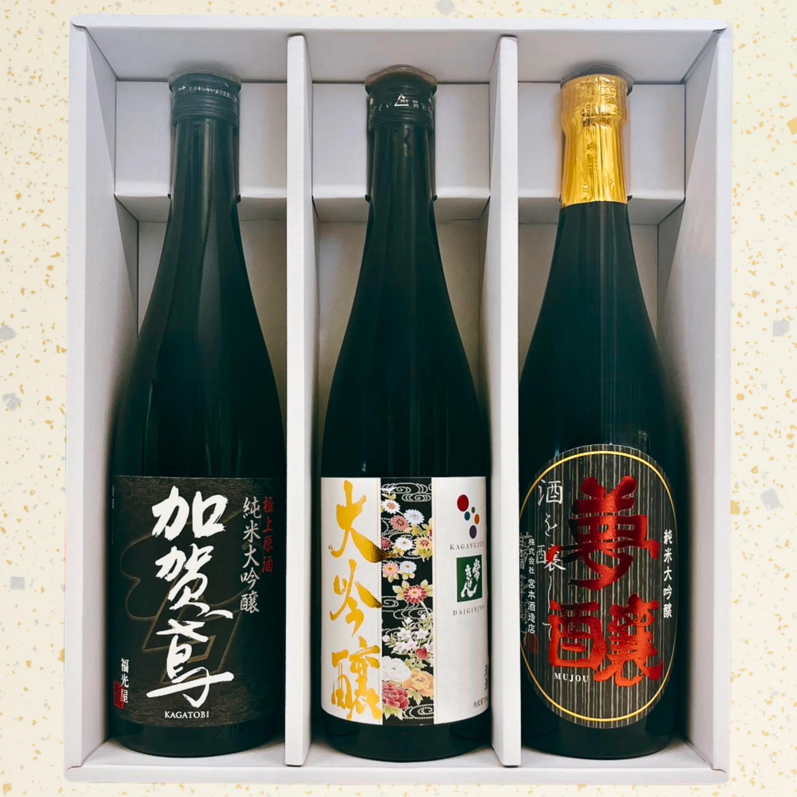 【送料込】【地酒】【日本酒】石川の特選【大吟醸】飲み比べ3本セット （加賀鳶極上原酒・夢醸・友禅大吟醸）