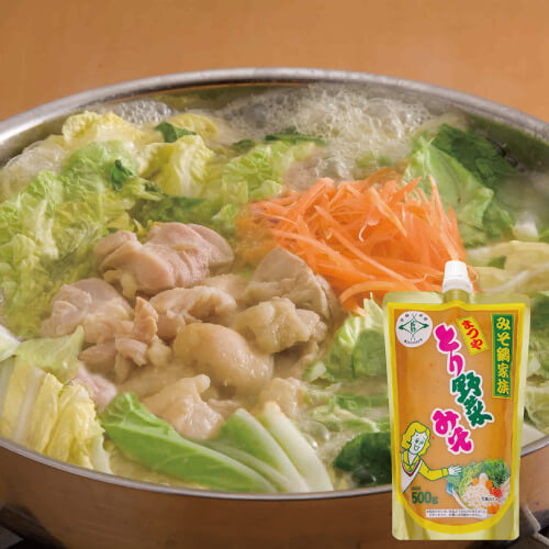 【まつや】とり野菜みそ　スパウト500g / 石川郷土の味