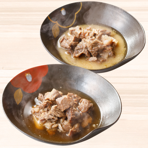 【赤玉本店】もう一つの名物！牛すじ煮込み（醤油味･味噌味） 各２個セット