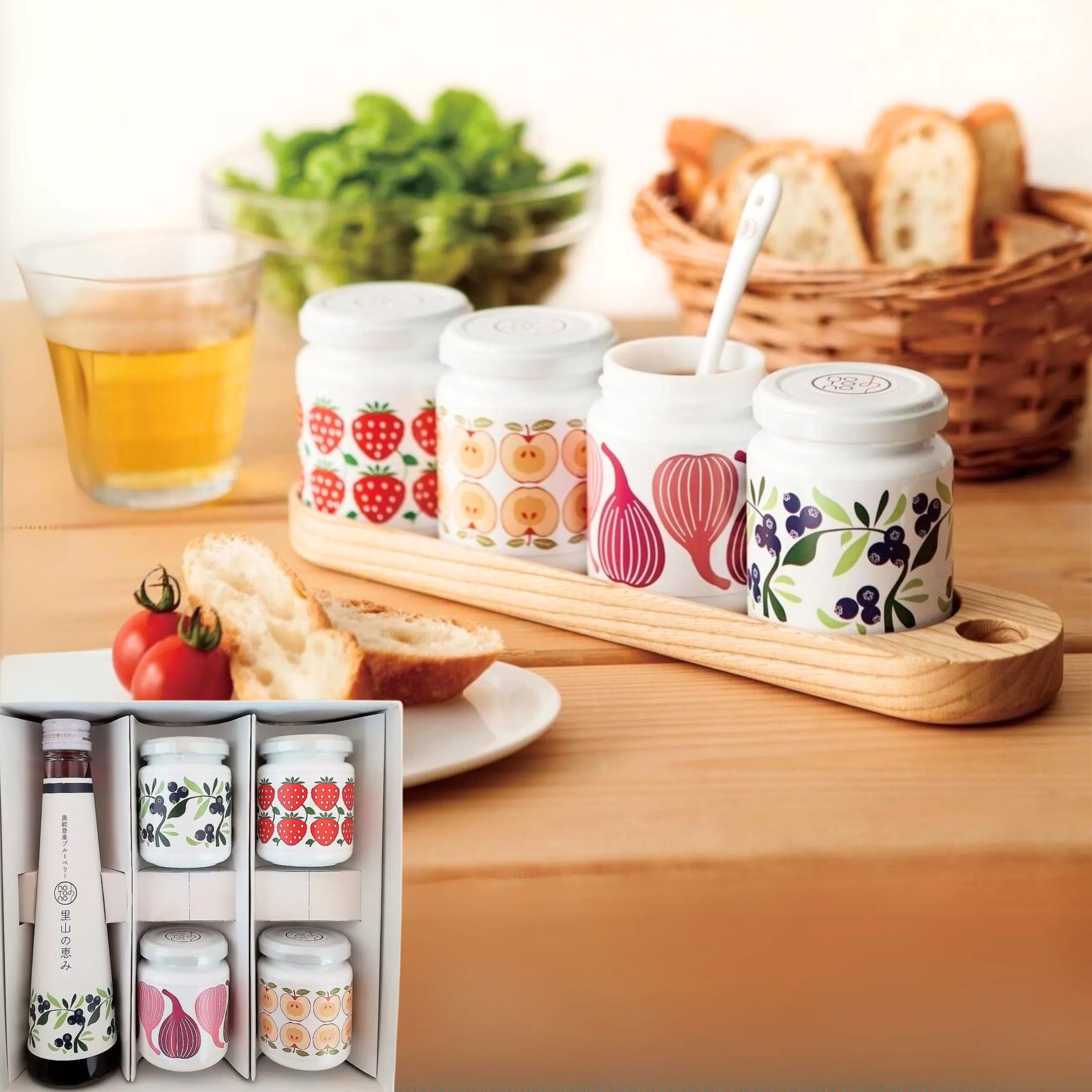 【送料無料】【能登応援】【notono】 旬の果実をギュっと詰めた 里山の恵み + 4種のジャムセット【鳳珠郡能登町より】