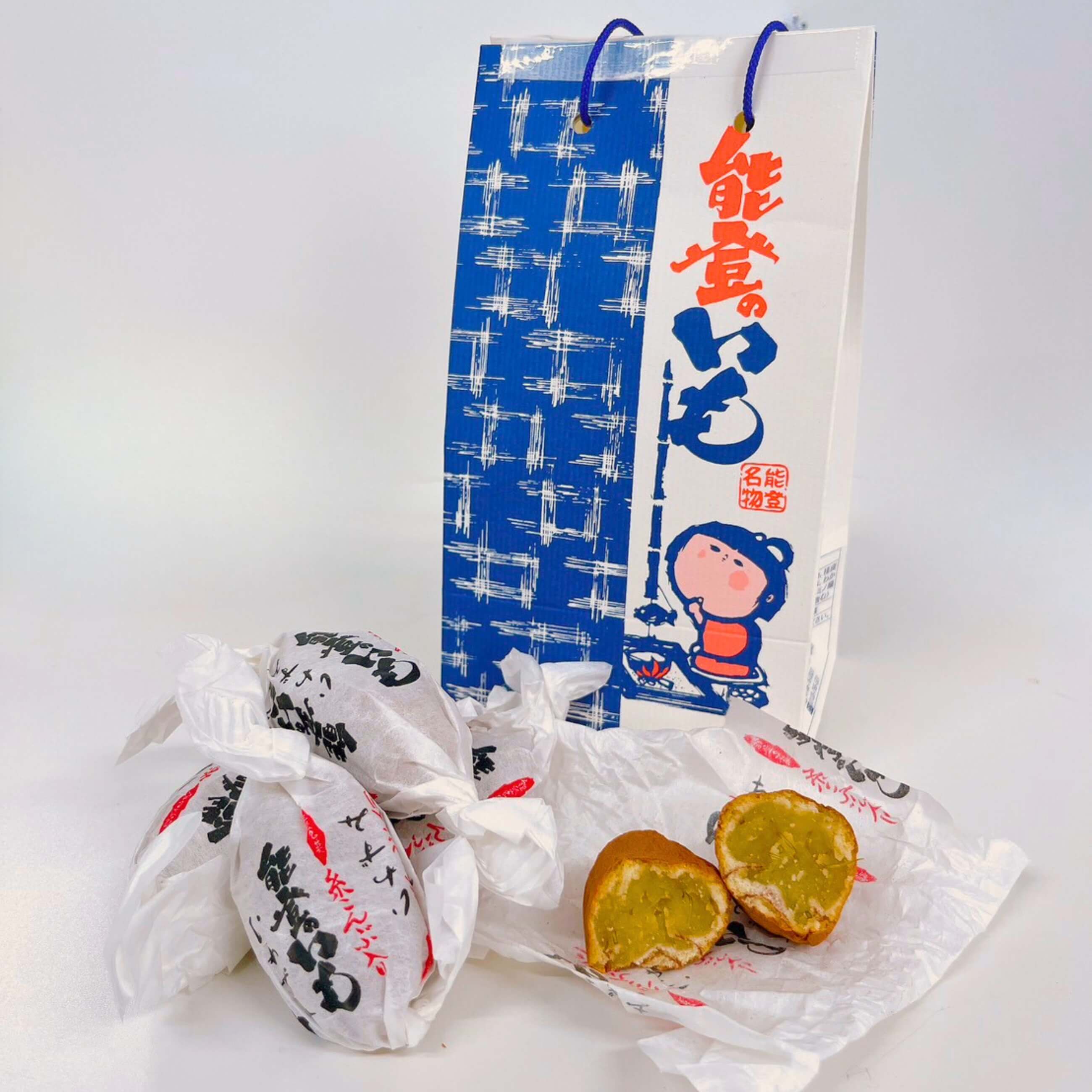 【送料込】 【能登お菓子】【いわずみ】能登で古くから作られ愛されている いも菓子 能登のいも【鳳珠郡能登町】５個入り×５セット（お配り用）